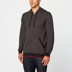 Zip Front Hooded Sweatshirt // Charcoal Heather (S)