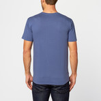 Home Washed Cotton Pocket Tee // Blue (XS)
