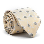 Evening Skinny Tie // Tan Flower