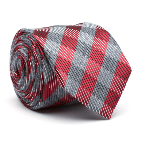 Modern Skinny Tie // Red Plaid