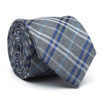 Classic Skinny Tie // Blue Plaid