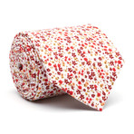 Field Skinny Tie // Red Flower