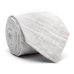 Casual Skinny Tie // Silver Texture