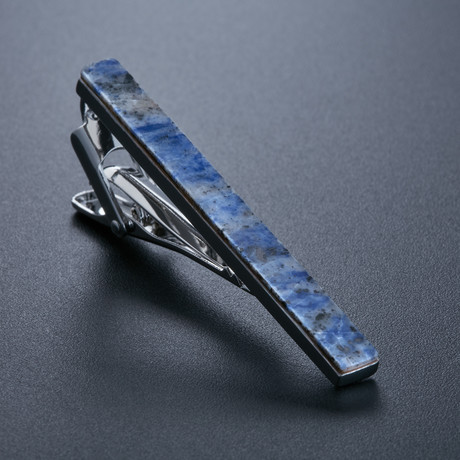 Tie Bar // Laguna Blue Gemstone