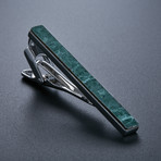Tie Bar // Emerald Green Marble