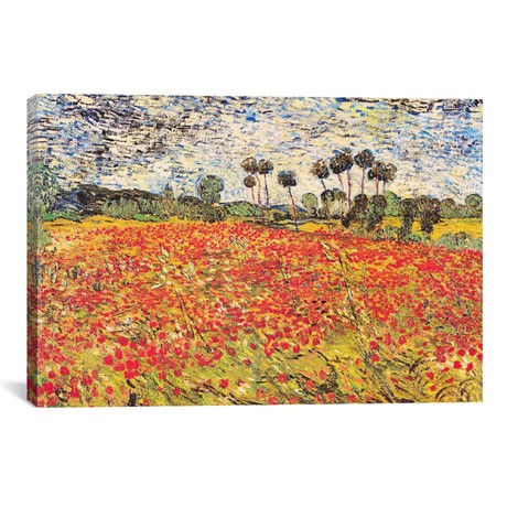 Field of Poppies // Vincent van Gogh // 1888 (18"W x 26"H x 0.75"D)