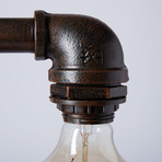 Industrial Pipe Lamp // Double Bulb (2 Bulbs: LR2011)