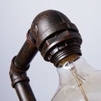 Industrial Pipe Lamp // Single Bulb (Bulb: LR2011)