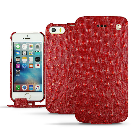 Noreve // Ostrich Case A // Red (iPhone SE)