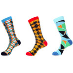 Tiger Mid-Calf Sock // Pack of 3