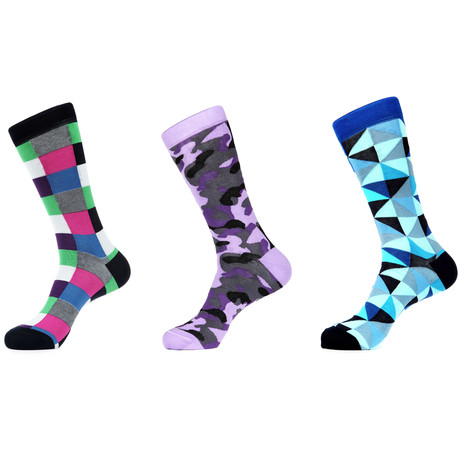 Confused Mid-Calf Sock // Pack of 3