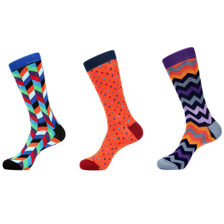 Cocktail Mid-Calf Sock // Pack of 3