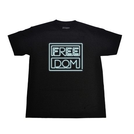 Neon Freedom T-Shirt // Black (S)