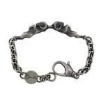 Theo Fennell // Alias Ram 7 Oxidized Beastie Bracelet