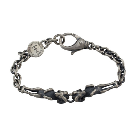 Theo Fennell // Alias Ram 7 Oxidized Beastie Bracelet