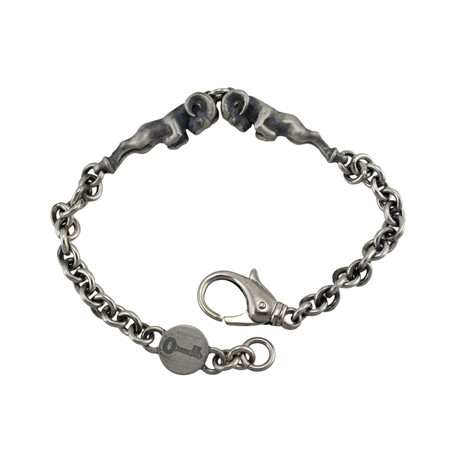 Theo Fennell Alias Ram 9 Oxidized Beastie Bracelet