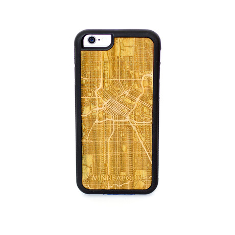 Engraved Wooden Case // Minneapolis (iPhone 5/SE)