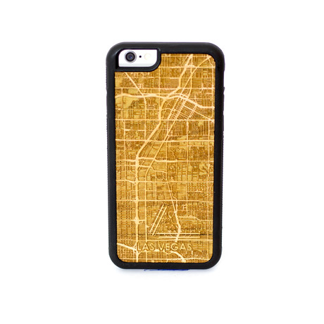 Engraved Wooden Case // Las Vegas (iPhone 5/SE)
