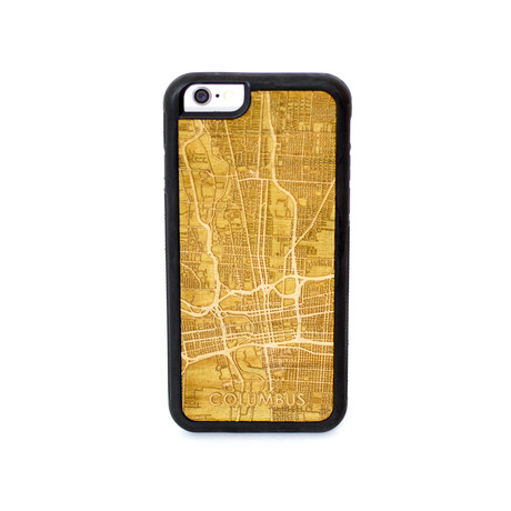 Engraved Wooden Case // Columbus (iPhone 5/SE)
