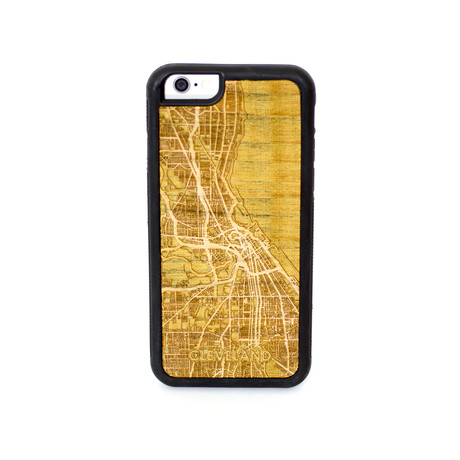Engraved Wooden Case // Cleveland (iPhone 5/SE)