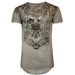 Maori + Skull Tee // Light Grey (M)