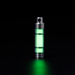 Glow Fob // Titanium Embrite // Green Glow