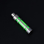 Glow Fob // Titanium Embrite // Green Glow