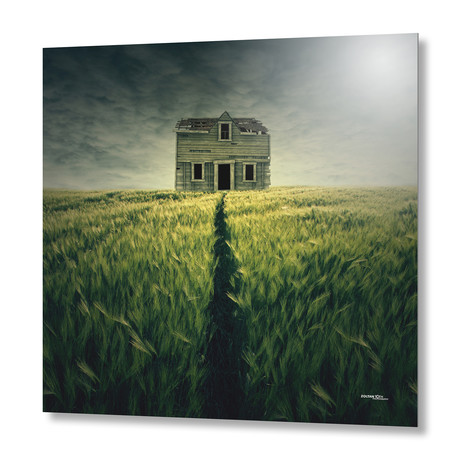 Haunted House // Aluminum Print (16"W x 16"H x 1.5"D // Stretched Canvas)