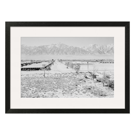 Ansel Adams // Manzanar from Guard Tower, View West (Sierra Nevada in Background)