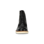 Ashford Apron-Toe Boot // Black + Cream (US: 11)