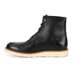 Ashford Apron-Toe Boot // Black + Cream (US: 8.5)