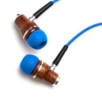 NRG In-Ear Wood Headphones // Blue