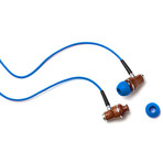 NRG In-Ear Wood Headphones // Blue