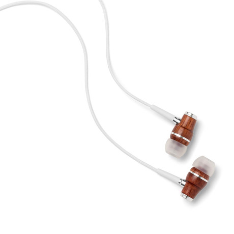 NRG In-Ear Wood Headphones // White