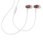 NRG In-Ear Wood Headphones // White