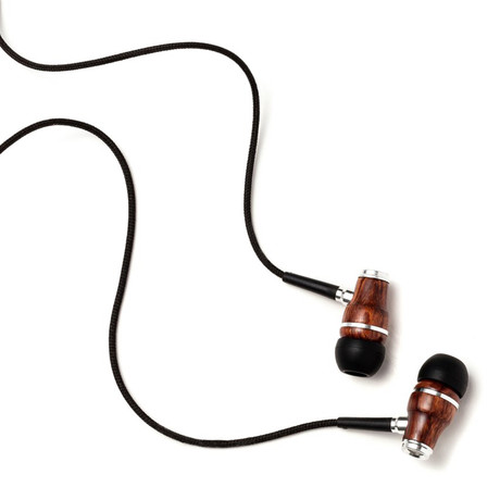 NRG In-Ear Wood Headphones // Black