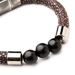 Stingray Rattle Bracelet // Brown