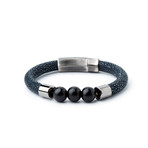 Stingray Rattle Bracelet // Navy