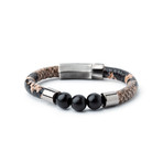 Python Pattern Rattle Bracelet // Camel