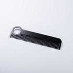 Black Comb + Horween Leather Sheath (English Tan)
