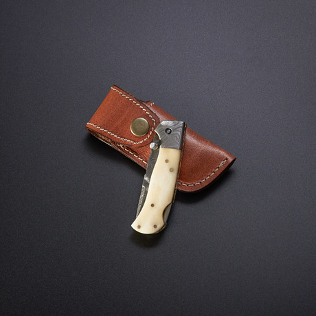 Single Blade Pocket Knife // 3.5" // Bone