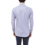 Cesare Dress Shirt // Blue Stripe (37)