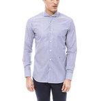 Cesare Dress Shirt // Blue Stripe (38)