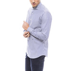 Cesare Dress Shirt // Blue Stripe (44)