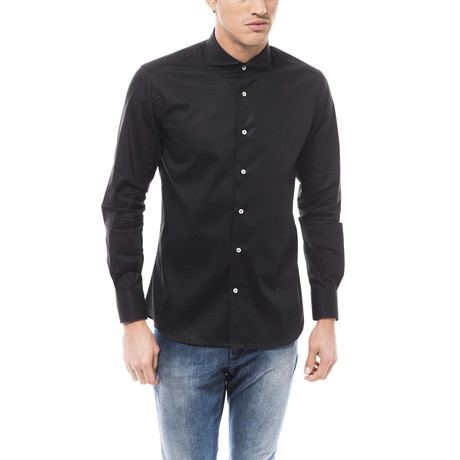 Graziano Dress Shirt // Black (36)