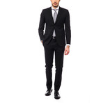 Romolo Classic Fit Suit // Black (Euro: 48)