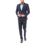 Trussardi // Santino Classic Fit Suit // Blue, Black (Euro: 50)
