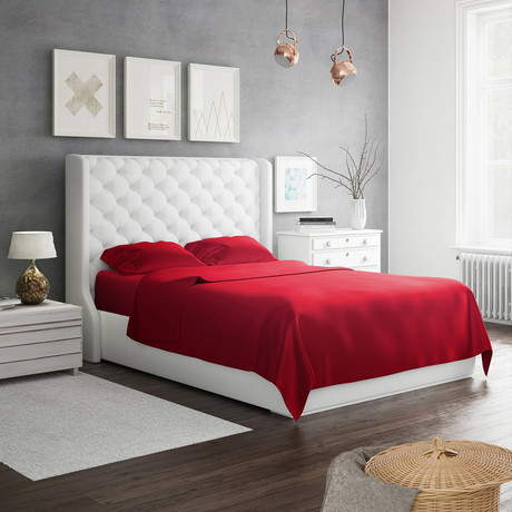 Luxury Bamboo Sheets // Brick Red (Queen)