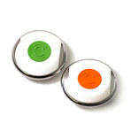 B2-10-A1-WHI-GRN-SIL-1 - New Buddy Smart Button // White (Green Button) (Green Button)