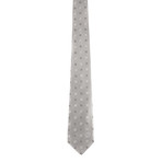 Atlas Silk Tie // Grey Dot